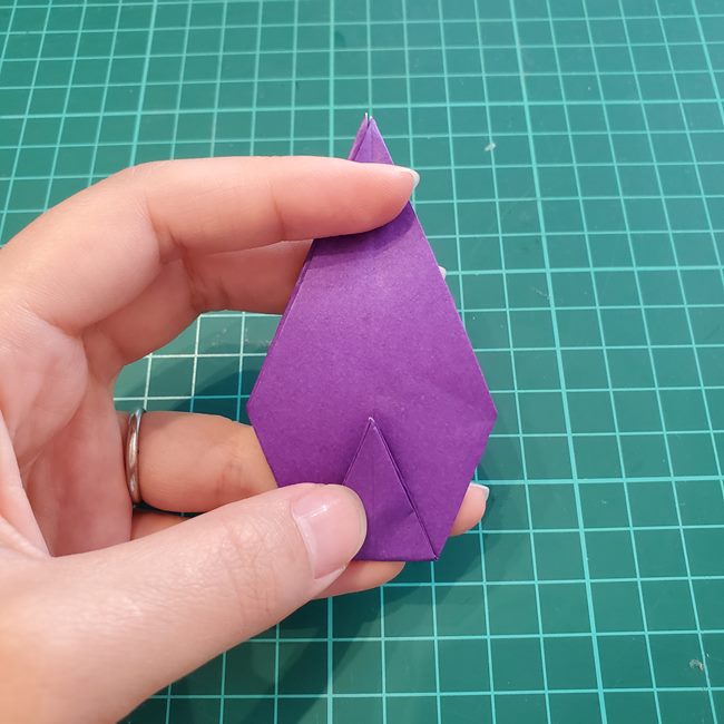 キャンドルホルダーの折り紙 折り方作り方②立体(6)