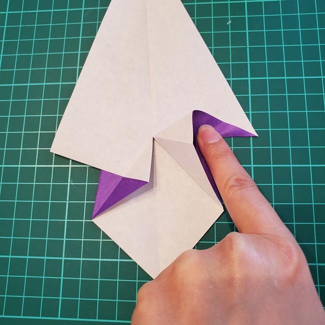 折り紙 お城の作り方折り方(立体的)①パーツ1(11)