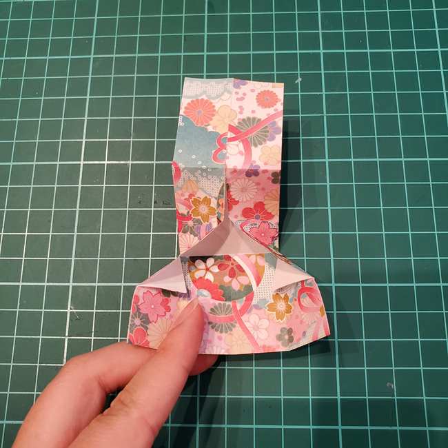 折り紙 ほうきとちりとりの折り方作り方①ちりとり(20)