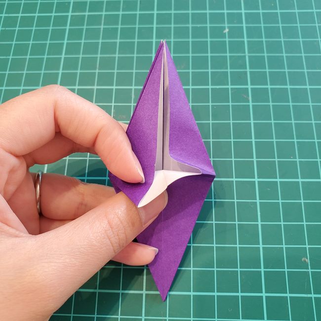 キャンドルホルダーの折り紙 折り方作り方②立体(2)