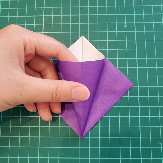 キャンドルホルダーの折り紙 折り方作り方①基本(12)