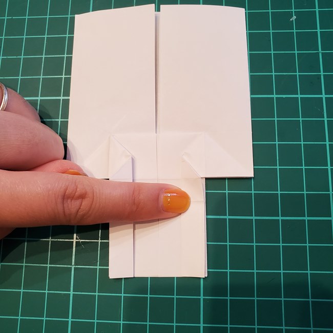 ハロウィンの折り紙 ドクロ・ガイコツの簡単な折り方作り方(20)