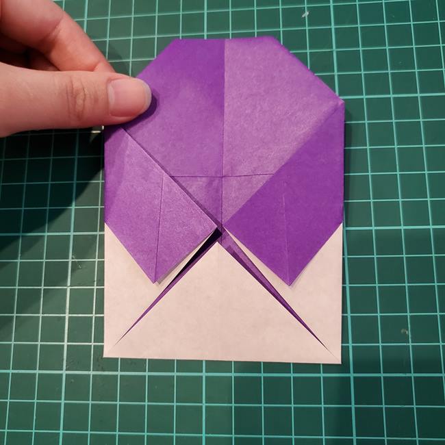 ドラキュラの折り紙 簡単な折り方作り方(9)