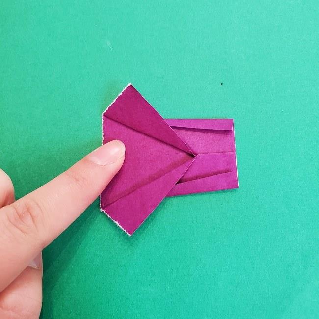 折り紙でラプンツェルの全身ドレスの折り方作り方②服(7)