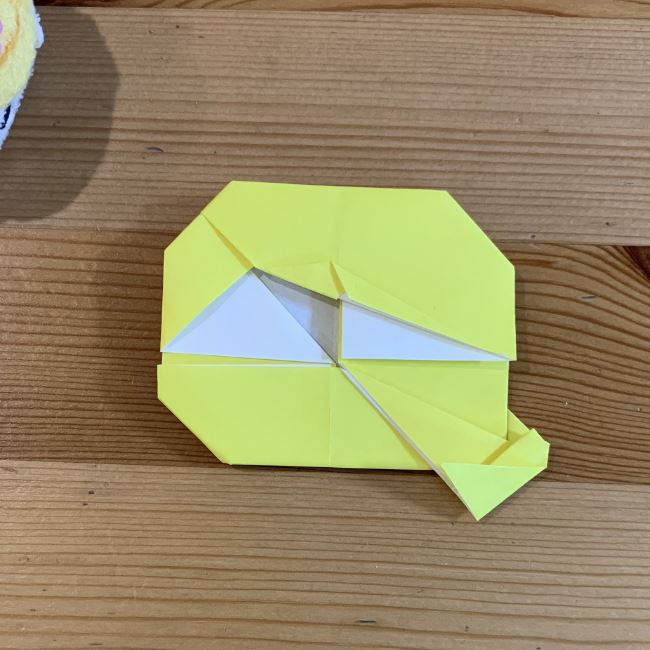 ツムツム折り紙ラプンツェルの簡単な折り方作り方②髪(19)