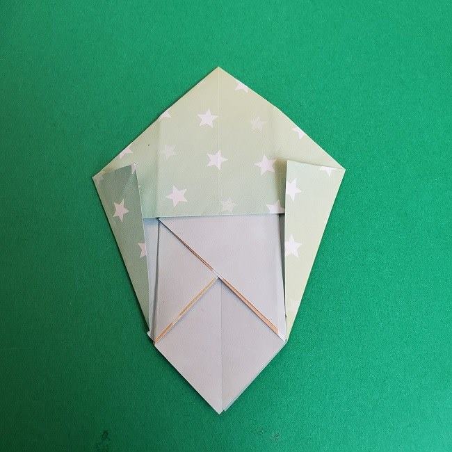 折り紙 シンデレラのガラスの靴｜立体的な作り方折り方②かかと(11)