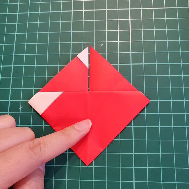 折り紙の吊るし飾り クリスマスver.作り方折り方(11)