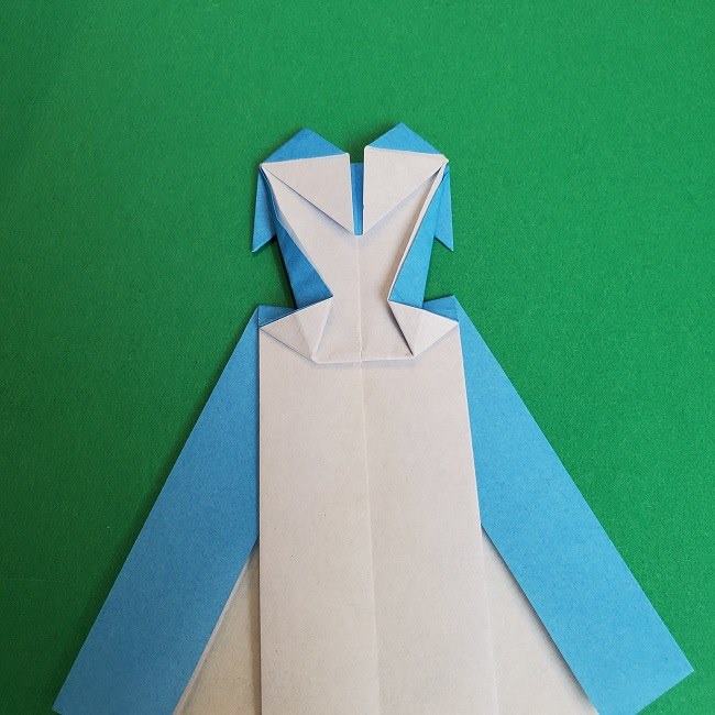 シンデレラのドレスの折り紙の折り方作り方(27)
