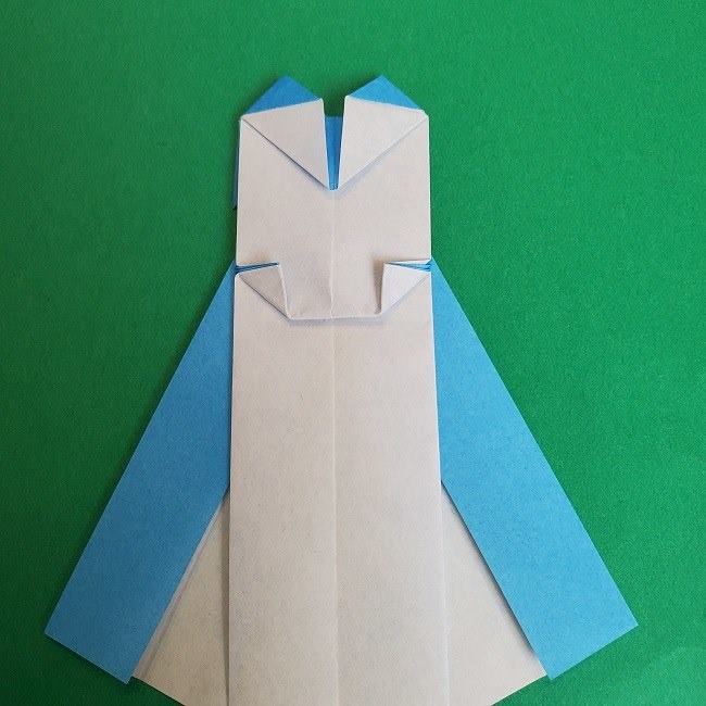 シンデレラのドレスの折り紙の折り方作り方(25)