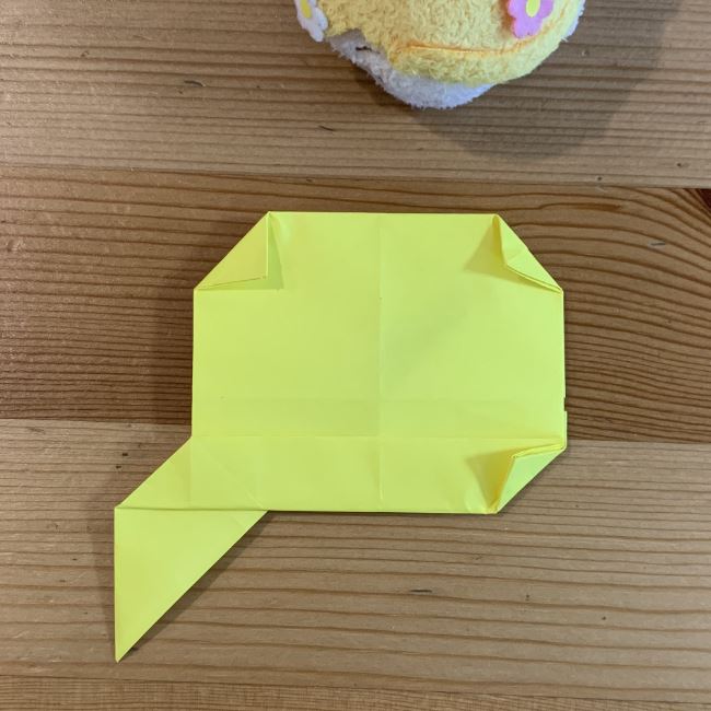 ツムツム折り紙ラプンツェルの簡単な折り方作り方②髪(16)