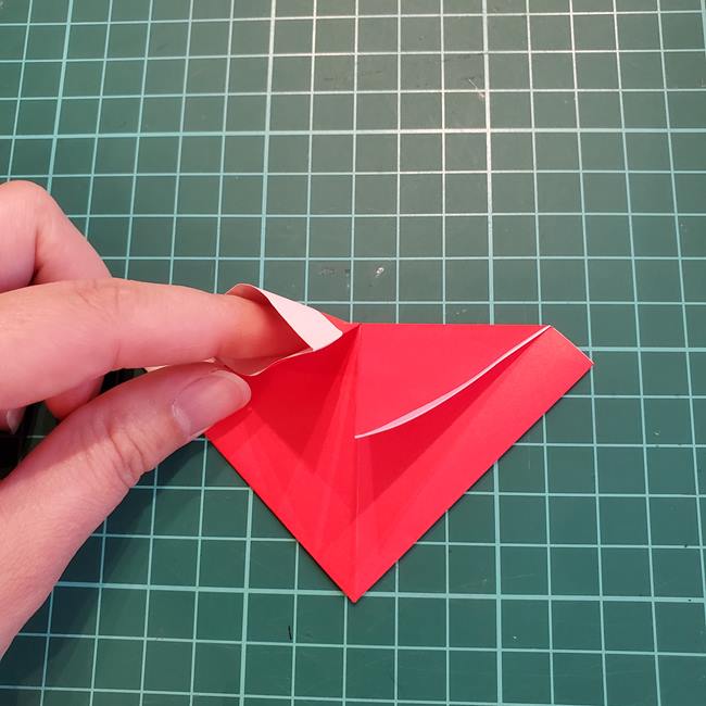 折り紙の吊るし飾り クリスマスver.作り方折り方(13)