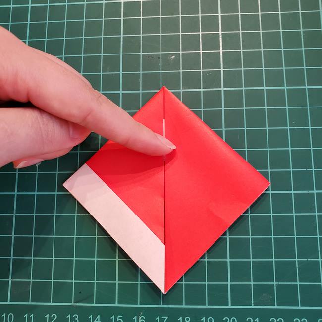 折り紙の吊るし飾り クリスマスver.作り方折り方(10)