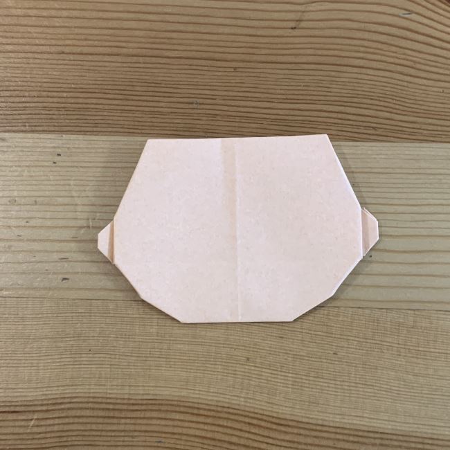 ツムツム折り紙ラプンツェルの簡単な折り方作り方①顔(15)