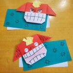 獅子舞の折り紙製作 年少でも簡単かわいい！3歳児や4歳の子どもがお正月に作るのに最適♪