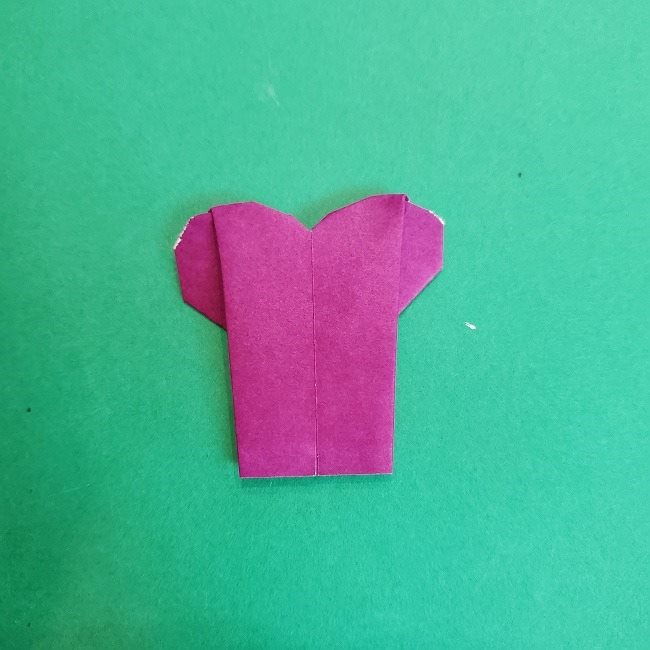 折り紙でラプンツェルの全身ドレスの折り方作り方②服(13)