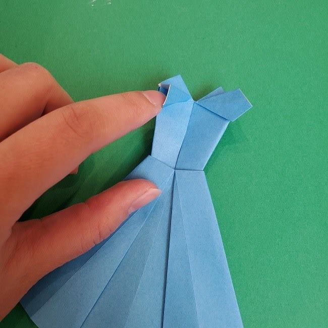 シンデレラのドレスの折り紙の折り方作り方(30)