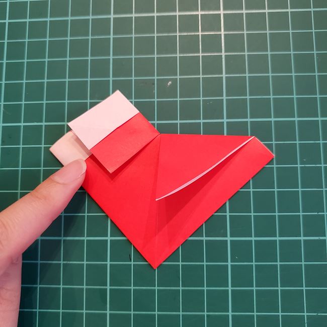 折り紙の吊るし飾り クリスマスver.作り方折り方(14)