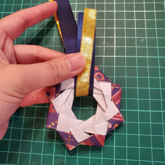 折り紙のしおり 星の折り方作り方②組み合わせ(16)