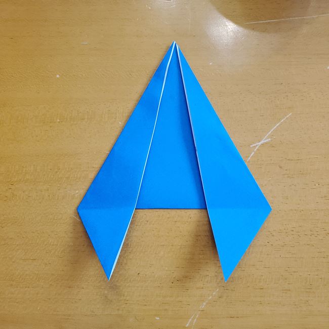 雪の結晶の折り紙 3歳児でも簡単な折り方作り方(3)