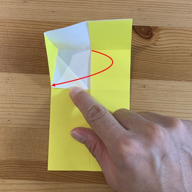 ツムツム折り紙ラプンツェルの簡単な折り方作り方②髪(7)