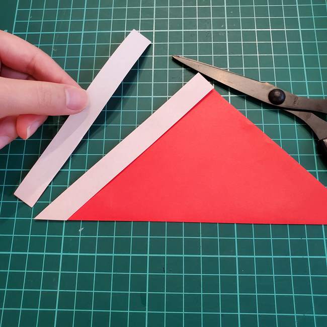 折り紙の吊るし飾り クリスマスver.作り方折り方(4)