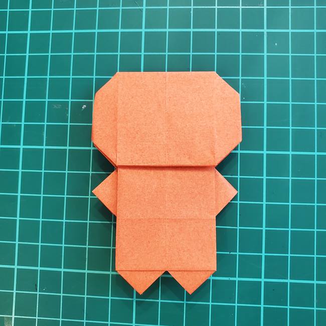 ジンジャーマンクッキーの折り紙 簡単な折り方作り方②顔(17)