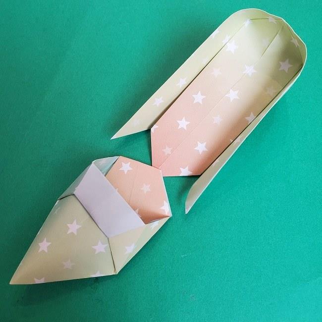 折り紙 シンデレラのガラスの靴｜立体的な作り方折り方②かかと(20)
