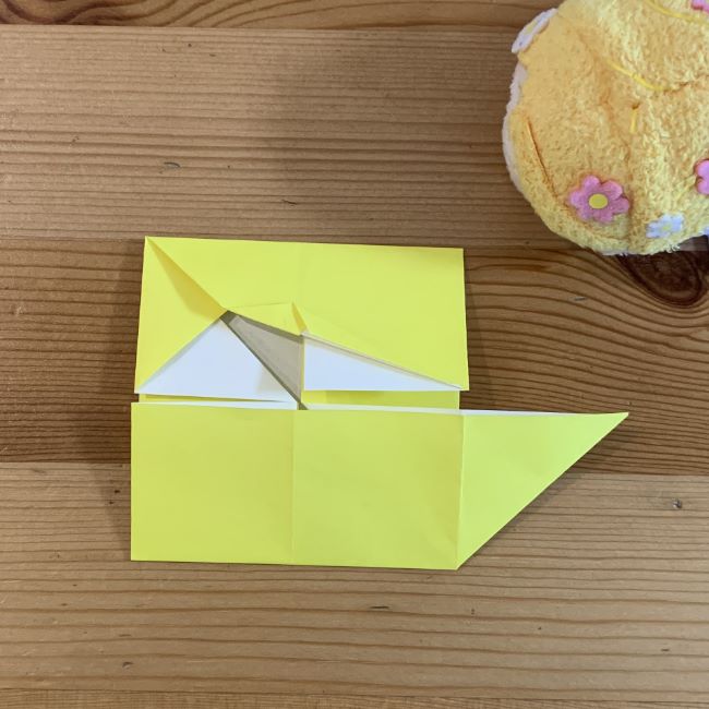 ツムツム折り紙ラプンツェルの簡単な折り方作り方②髪(13)