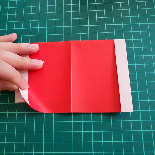サンタクロースの服の折り紙 折り方作り方(7)