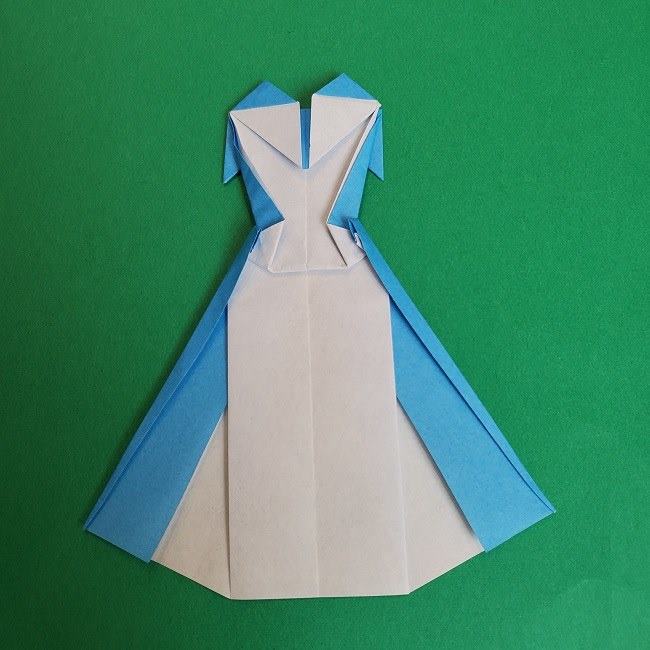 シンデレラのドレスの折り紙の折り方作り方(28)