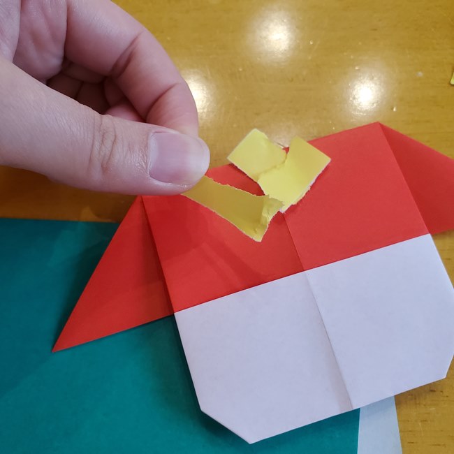 獅子舞の折り紙の作り方は簡単♪子どもも作れる折り方(18)