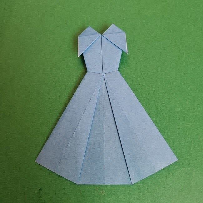 シンデレラのドレスの折り紙の折り方作り方(29)