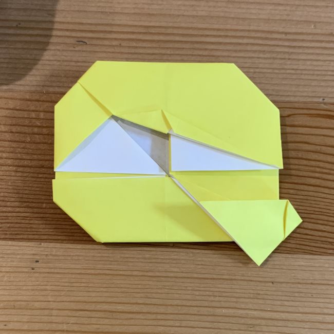 ツムツム折り紙ラプンツェルの簡単な折り方作り方②髪(17)