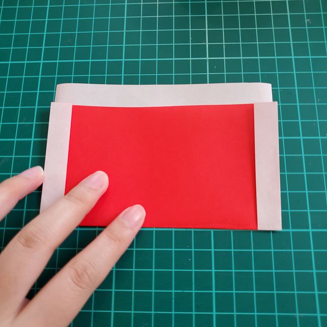 サンタクロースの服の折り紙 折り方作り方(4)