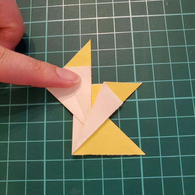 折り紙のしおり 星の折り方作り方②組み合わせ(3)