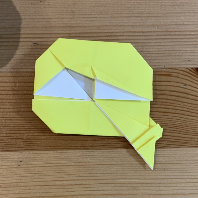 ツムツム折り紙ラプンツェルの簡単な折り方作り方②髪(20)