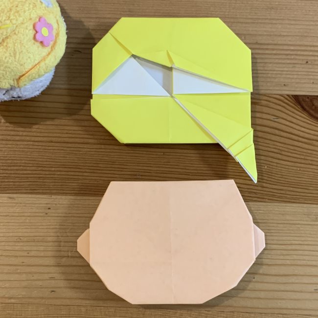 ツムツム折り紙ラプンツェルの簡単な折り方作り方②髪(22)