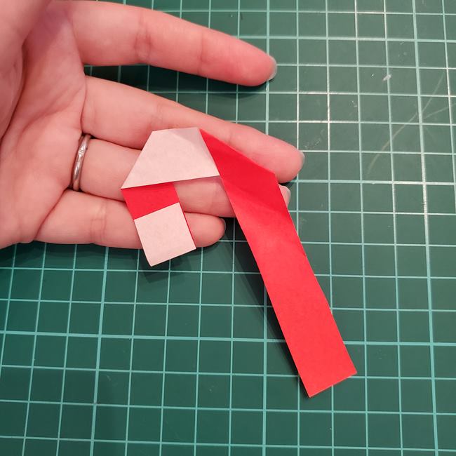 折り紙の吊るし飾り クリスマスver.作り方折り方(20)