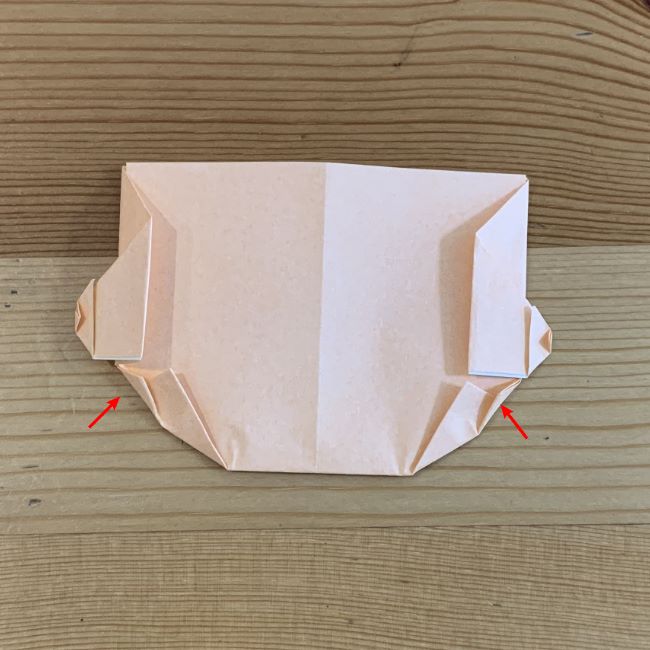ツムツム折り紙ラプンツェルの簡単な折り方作り方①顔(13)