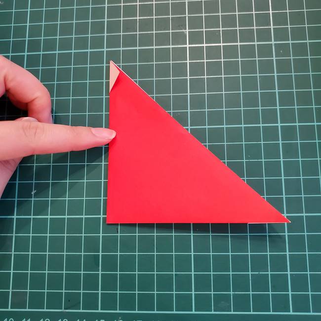 折り紙の吊るし飾り クリスマスver.作り方折り方(5)