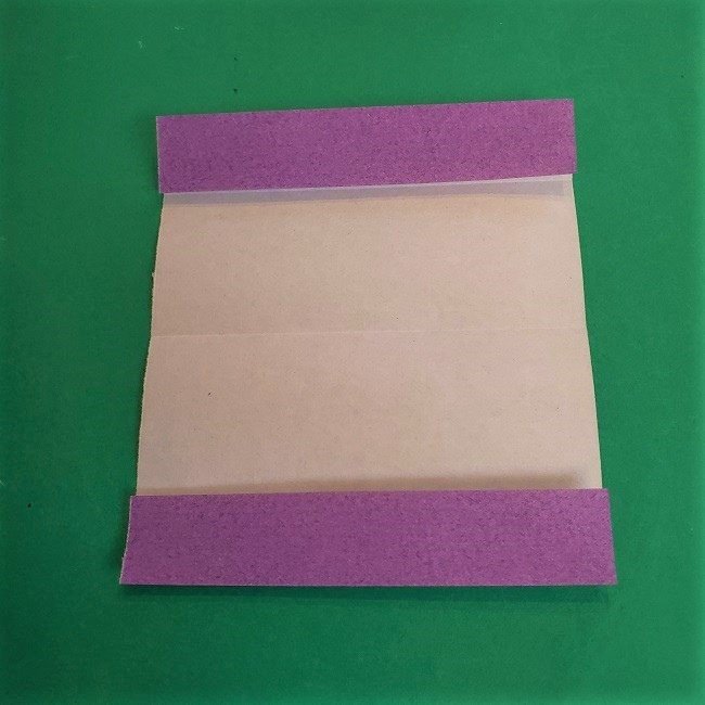 折り紙でラプンツェルの全身ドレスの折り方作り方①スカート(6)