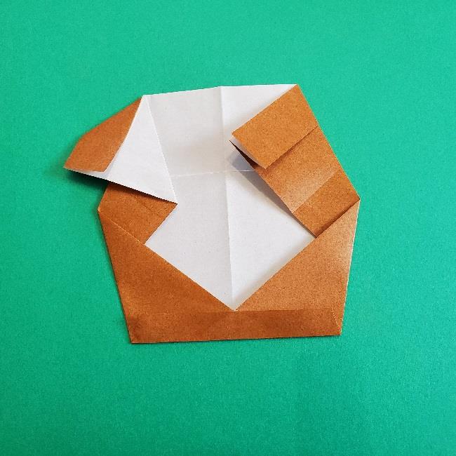 プーさんinはちみつ壺の折り紙｜折り方作り方③壺(16)
