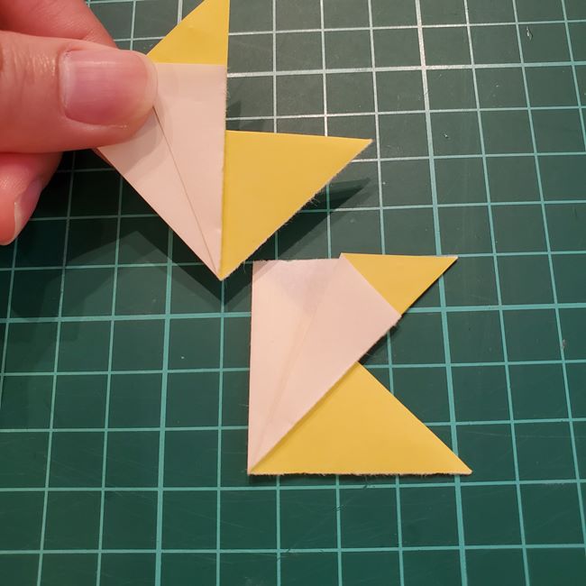 折り紙のしおり 星の折り方作り方②組み合わせ(2)