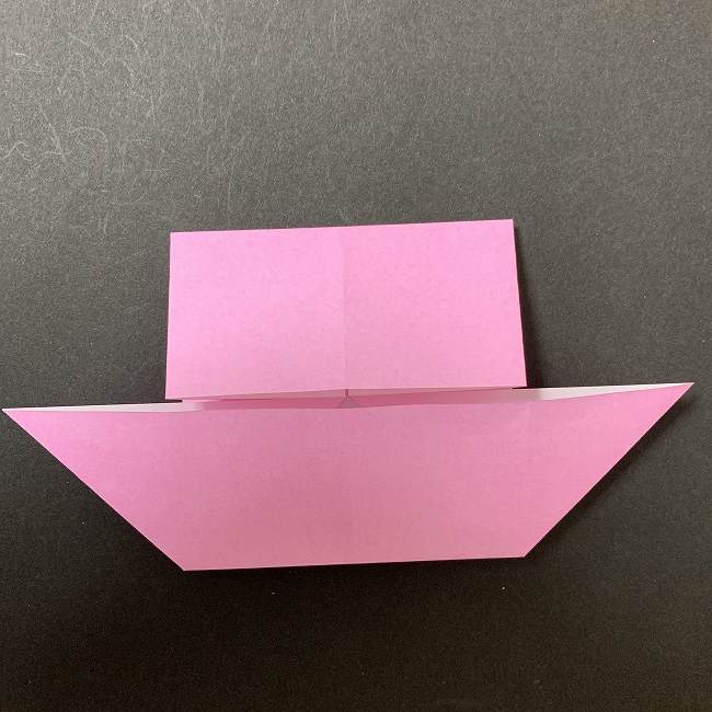 アリエルの折り紙 簡単に全身を折る折り方作り方①髪(7)