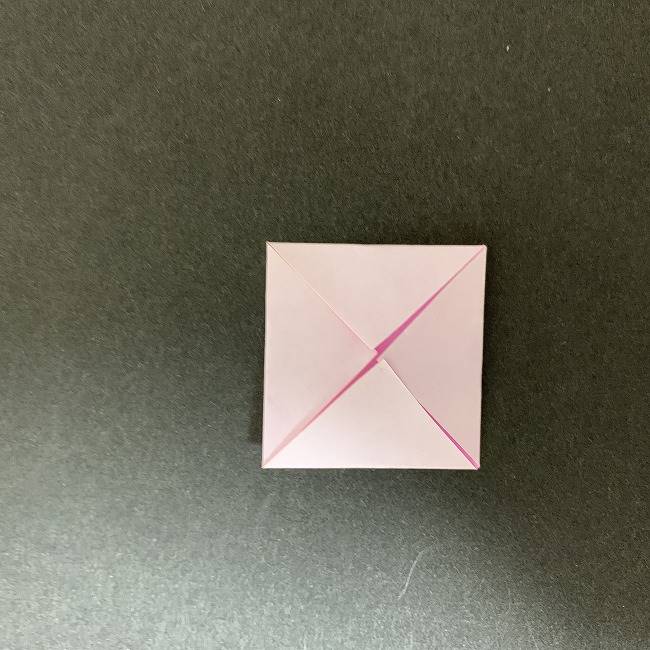折り紙でディズニーのチップとデールの折り方作り方③鼻(4)