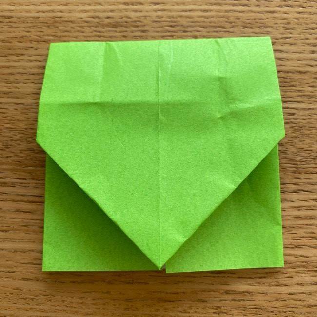 ラプンツェルのカメレオン パスカルの折り紙の折り方作り方①顔(11)