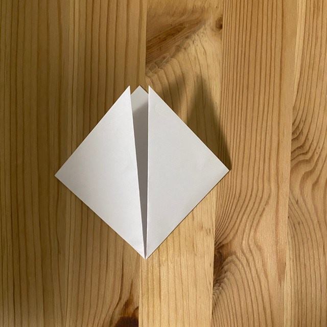 折り紙 マリーちゃんの折り方作り方①顔(3)