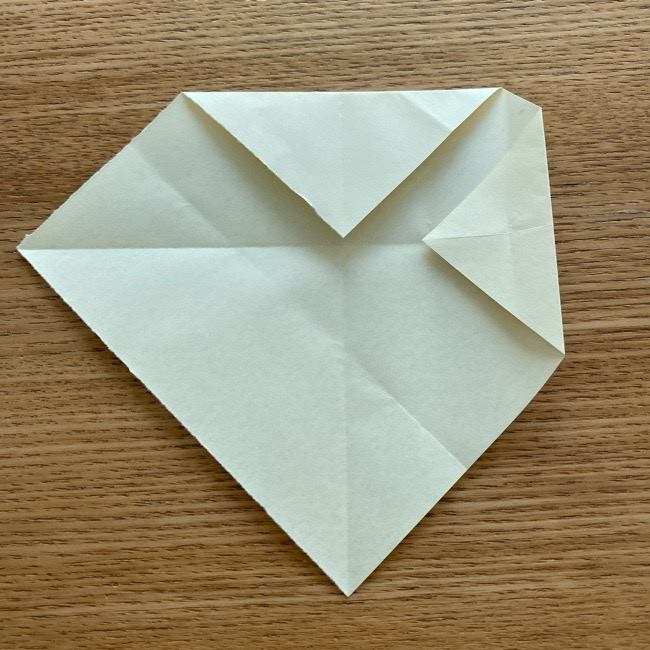 ダッフィーの折り紙 折り方作り方②目と鼻(19)