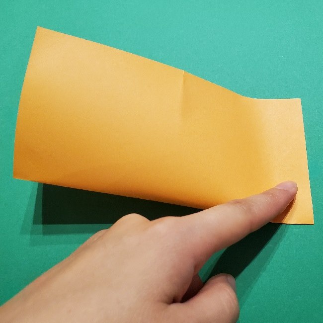 グーフィーの折り紙 簡単な折り方作り方②目と鼻(4)