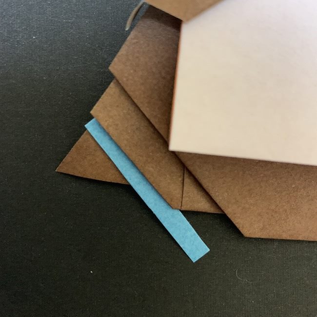 ディズニーアラジンのジャスミンの折り紙 折り方作り方⑤髪飾り(4)